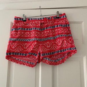 Vineyard Vines Red, White, and Blue Paisley Shorts